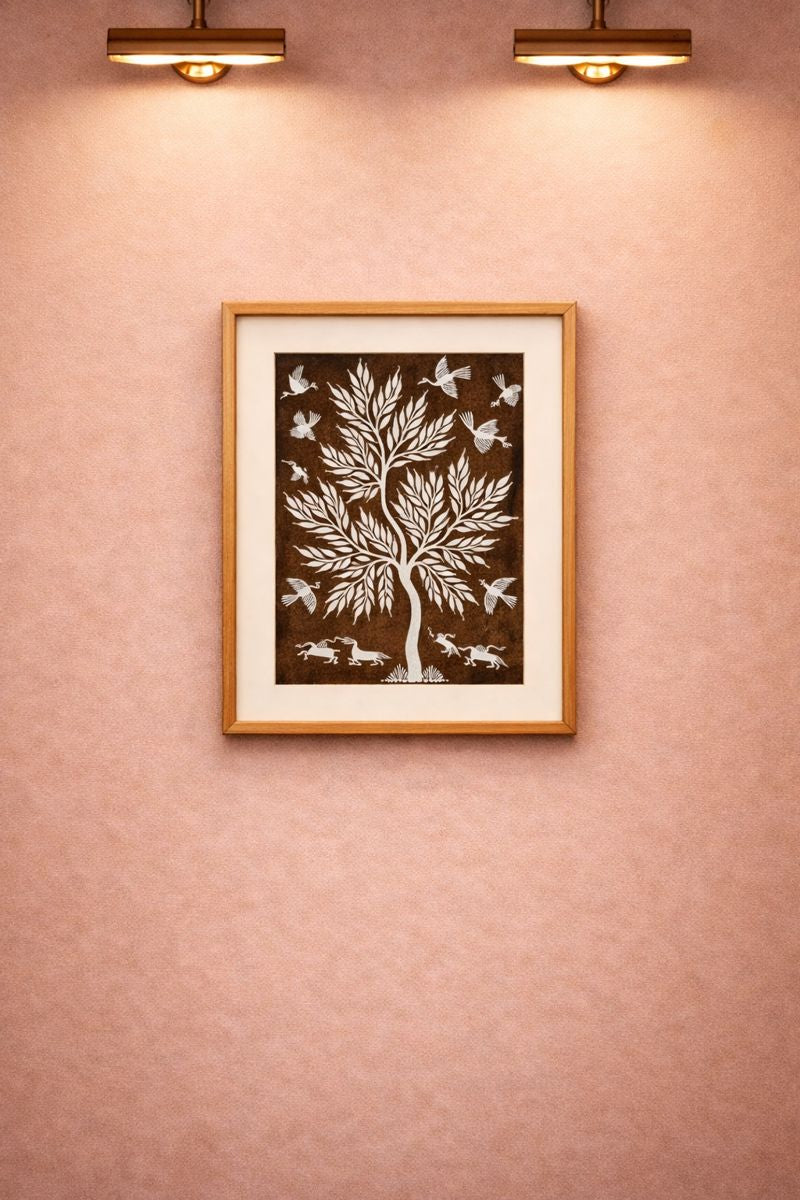 Warli Tree of Life Painting