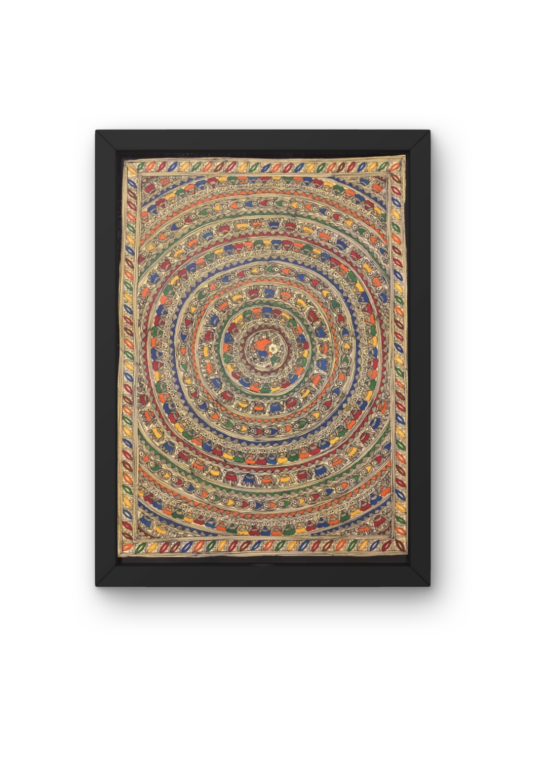 Handcrafted Madhubani Mandala Wall Art