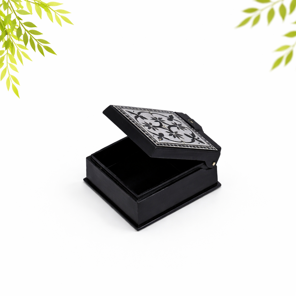 Bidri Handicraft Jewellery Box Small