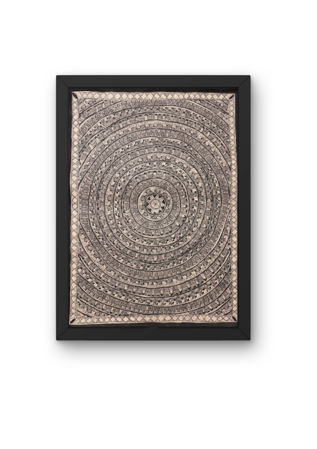 Handcrafted Madhubani Mandala Art