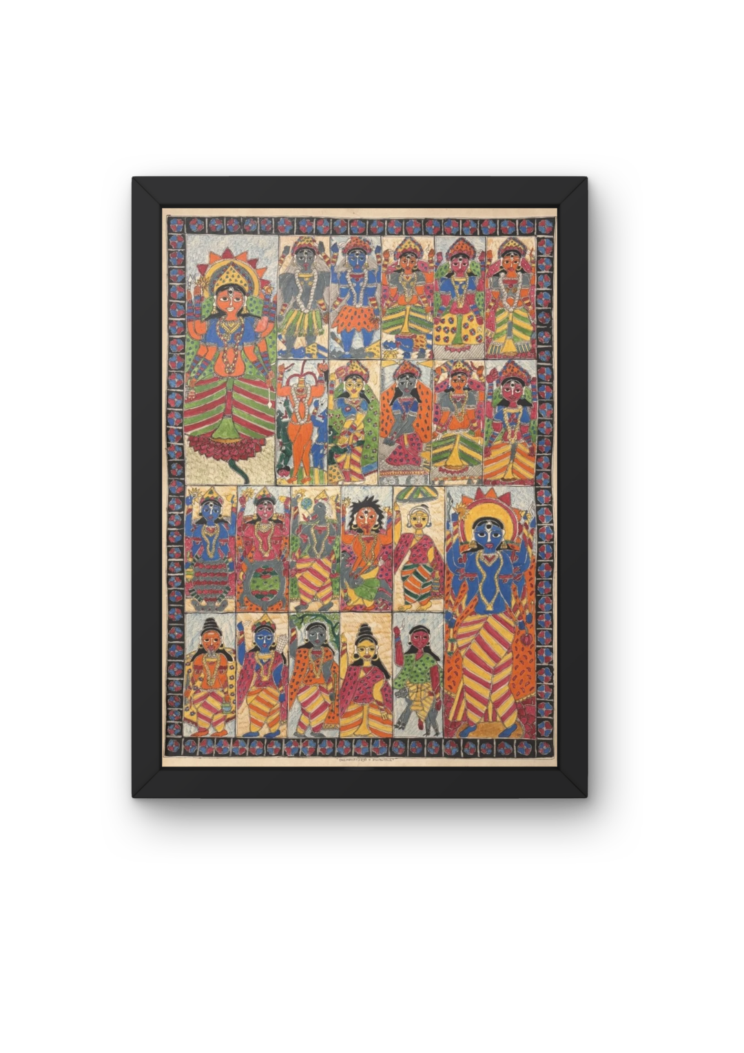 Handcrafted Madhubani Dashavtar Wall Art