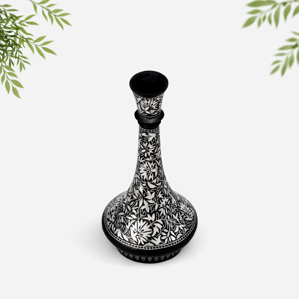 Bidri Shanai Flower Vase